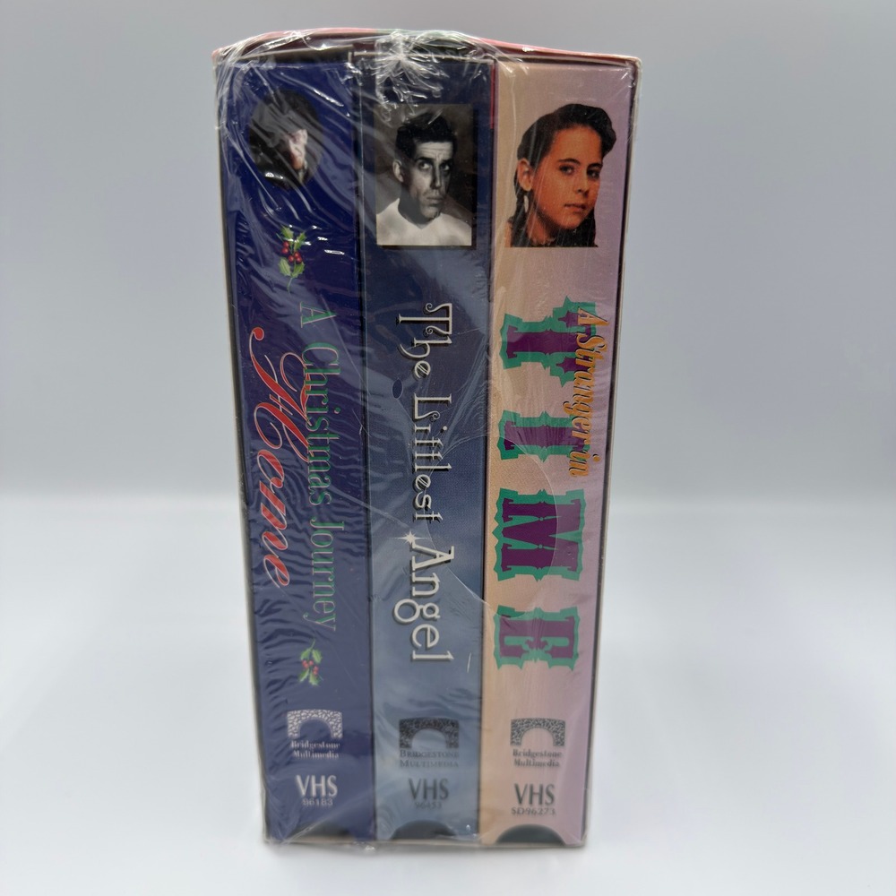 Bridgestone Family Christmas Collection VHS Set Littlest Angel Stranger in Time